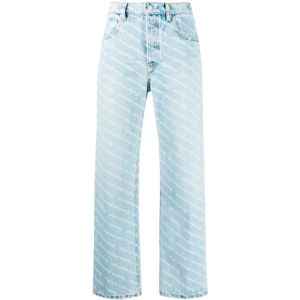 Alexander Wang, Jeans, Dames, Blauw, W26, Monogram Bootcut Jeans