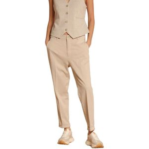 Mason's, Broeken, Dames, Beige, XS, Katoen, Gezellige Dames Chino Broek Winter 2024