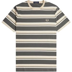 Fred Perry, Heren Gestreept T-shirt Casual Stijl Veelkleurig, Heren, Maat:M