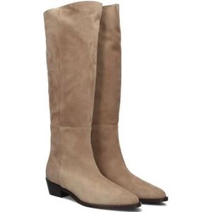 Notre-v, Schoenen, Dames, Beige, 37 EU, Suède, Beige Suède Hoge Laarzen