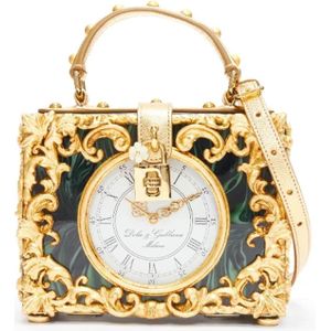 Dolce & Gabbana Pre-owned, Pre-owned, Dames, Veelkleurig, ONE Size, Leer, Pre-owned Acetate handbags
