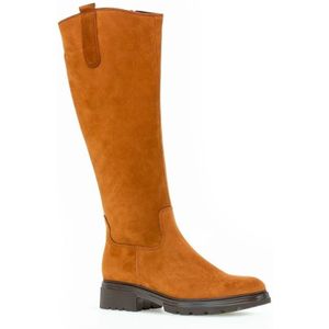 Gabor, Brandy Nubuck Lange Hoge Laarzen met Warme Melange Voering Bruin, Dames, Maat:39 1/2 EU