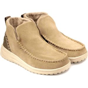 Hey Dude, Schoenen, Dames, Veelkleurig, 36 EU, Suède, Beige Suède Chukka Laars