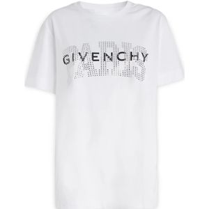 Givenchy, Tops, Dames, Wit, L, Iconisch Logo Dames T-Shirt