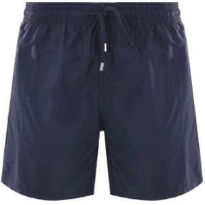 Vilebrequin, Blauwe Nylon Zwembroek Elastische Taille Blauw, Heren, Maat:L