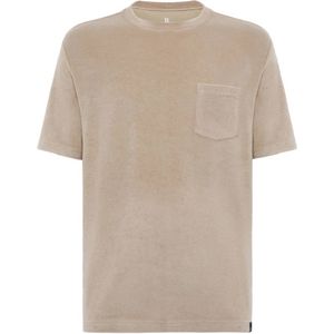 Boggi Milano, Katoen/Nylon T-shirt Beige, Heren, Maat:S