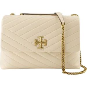 Tory Burch, Tassen, Dames, Beige, ONE Size, Leer, Leather shoulder-bags