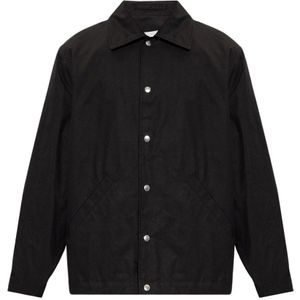 Jil Sander, Overhemden, Heren, Zwart, S, Katoen, Katoenen shirt