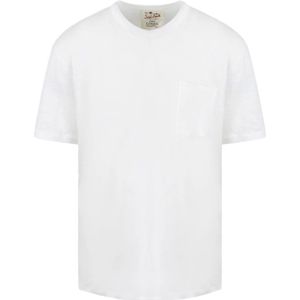 MC2 Saint Barth, Tops, Heren, Wit, XL, Linnen, T-Shirts