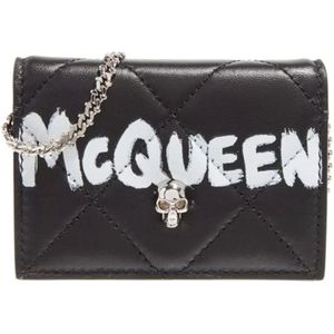Alexander McQueen, Accessoires, Dames, Zwart, ONE Size, Wallets & Cardholders