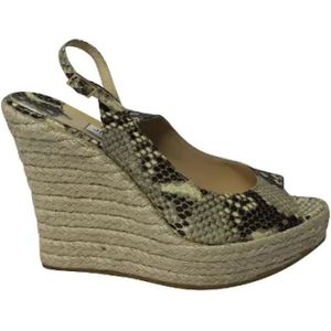 Jimmy Choo Pre-owned, Pre-owned Leather espadrilles Veelkleurig, Dames, Maat:39 EU