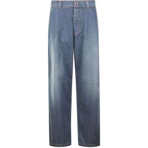 Maison Margiela, Jeans, Heren, Blauw, W29, Denim, Klassieke 5 Zakken Jeans