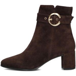 Notre-v, Schoenen, Dames, Bruin, 36 EU, Suède, Bruine Suède Enkellaarsjes 8552