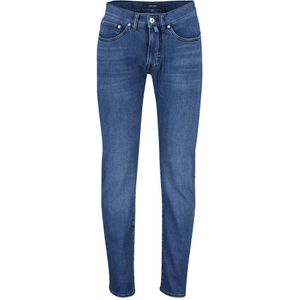 Pierre Cardin, Blauwe Denim Jeans, Slim Fit, 5-Pocket Model Blauw, Heren, Maat:W35 L34