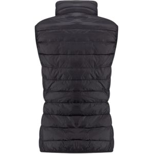 Emporio Armani Ea7, Jassen, Dames, Zwart, L, Zwart Logo Lettering Rosagold Gilet