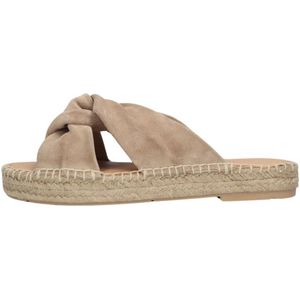 Via Vai, Schoenen, Dames, Beige, 40 EU, Suède, Beige Espadrille Slippers Mondi LUZ