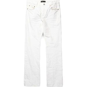 Purple Brand, Witte Jeans met Paarse Accenten Wit, Heren, Maat:W30