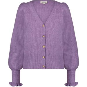 Fabienne Chapot, Jessica Cardigan - Stijlvolle Cardigan Paars, Dames, Maat:XL