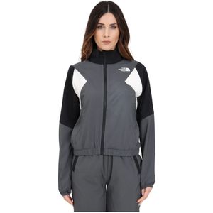 The North Face, Jassen, Dames, Grijs, S, Polyester, Wind Track Jas