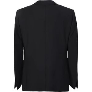 Givenchy, Jassen, Heren, Zwart, L, Wol, Klassieke Zwarte Blazer met Moderne Twist