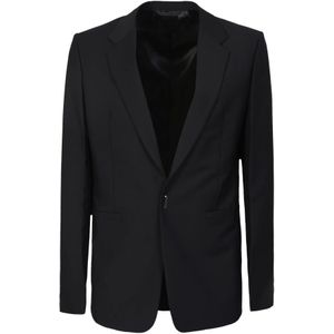 Givenchy, Klassieke Zwarte Blazer met Moderne Twist Zwart, Heren, Maat:L