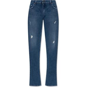 Dolce & Gabbana, Jeans, Dames, Blauw, 2Xs, Distressed jeans