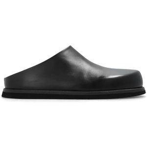 Marsell, Leren slippers Zwart, Heren, Maat:44 EU