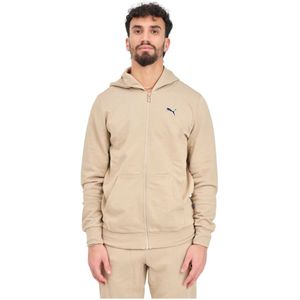 Puma, Hoodies Beige, Heren, Maat:2XL