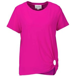 Joseph Ribkoff, Tops, Dames, Roze, XL, Roze T-shirt met ringopening