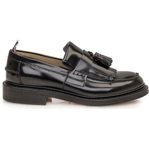 Thom Browne, Schoenen, Dames, Zwart, 38 EU, Zwarte Tassel Loafer Flats