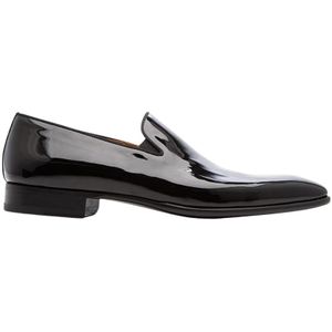 Magnanni, Schoenen, Heren, Zwart, 41 1/2 EU, Leer, Zwarte leren instapper