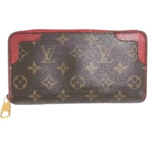 Louis Vuitton Vintage, Pre-owned, Dames, Rood, ONE Size, Pre-owned Canvas wallets