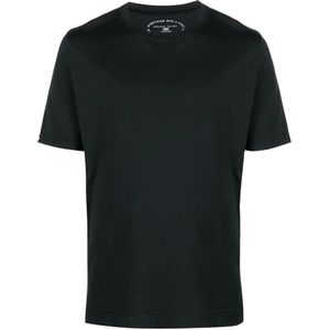 Fedeli, Tops, Heren, Zwart, 3Xl, Organisch Zwart Extreme Jersey T-Shirt