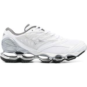 Mizuno, Sport, Heren, Wit, 40 1/2 EU, Wave Prophecy LS Hardloopschoenen