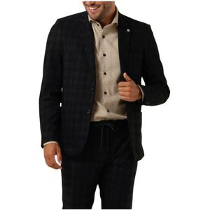 Dstrezzed, Jassen, Heren, Blauw, S, Polyester, Blauwe Reis Check Blazer