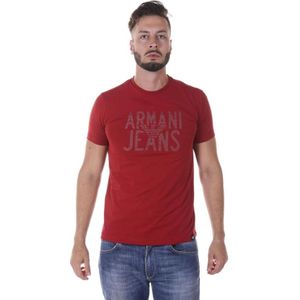 Armani Jeans, Tops, Heren, Rood, XL, Katoen, Sweatshirts