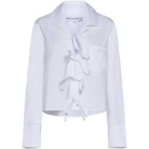 JW Anderson, Blouses & Shirts, Dames, Wit, XS, Witte Overhemd