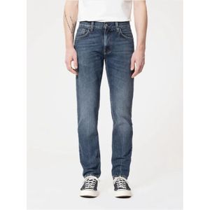 Nudie Jeans, Vintage Rodeo Style Regular Fit Jeans Blauw, Heren, Maat:W34