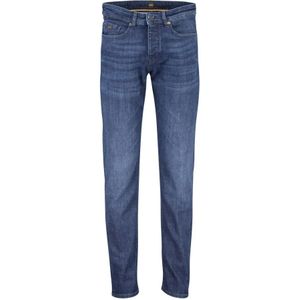 Hugo Boss, Jeans, Heren, Blauw, W32 L34, Katoen, Donkerblauwe spijkerbroek