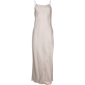 Calvin Klein, Stijlvolle Jurk Beige, Dames, Maat:XS