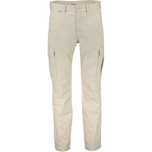 Tommy Jeans, Slim Fit Cargo Broek met 90s Stijl Beige, Heren, Maat:W33 L32