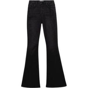 Frame, Jeans, Dames, Zwart, W26, Katoen, Hoge Taille Flare Jeans