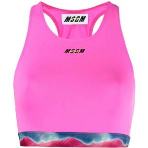 Msgm, Sport Bras Roze, Dames, Maat:M