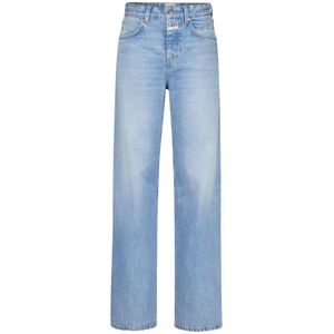 Closed, Wijde Baggy Jeans Blauw, Dames, Maat:W27