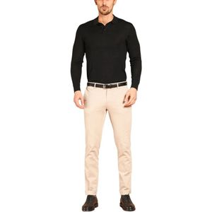 Mason's, Broeken, Heren, Beige, 4Xl, Katoen, Gabardine Stretch Chino Broek Regular Fit