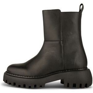 Shoe the Bear, Schoenen, Dames, Zwart, 39 EU, Leer, Zip Boot - Leren Chunky Zool