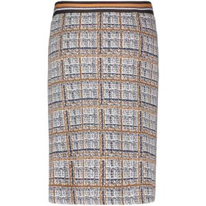 Betty Barclay, Rokken, Dames, Veelkleurig, M, Elegante Pencil Rok met Feestelijk Patroon