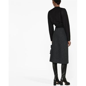 Maison Margiela, Rokken, Dames, Grijs, S, Wol, Chique Skirt Assortiment