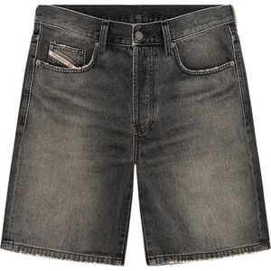 Diesel, Korte broeken, Heren, Zwart, W26, Denim, Denim shorts