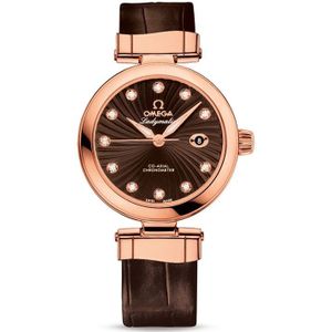 Omega, Accessoires, Heren, Bruin, ONE Size, Ladymatic Co-Axial 34mm Bruin